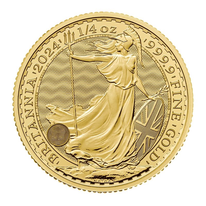 Image for 1/4 oz Gold Britannia Coin (2024) from TD Precious Metals